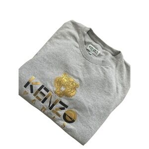Kenzo Paris Vintage Classic Tiger Graphic Embroidered Crewneck Sweatshirt Sz 2XL